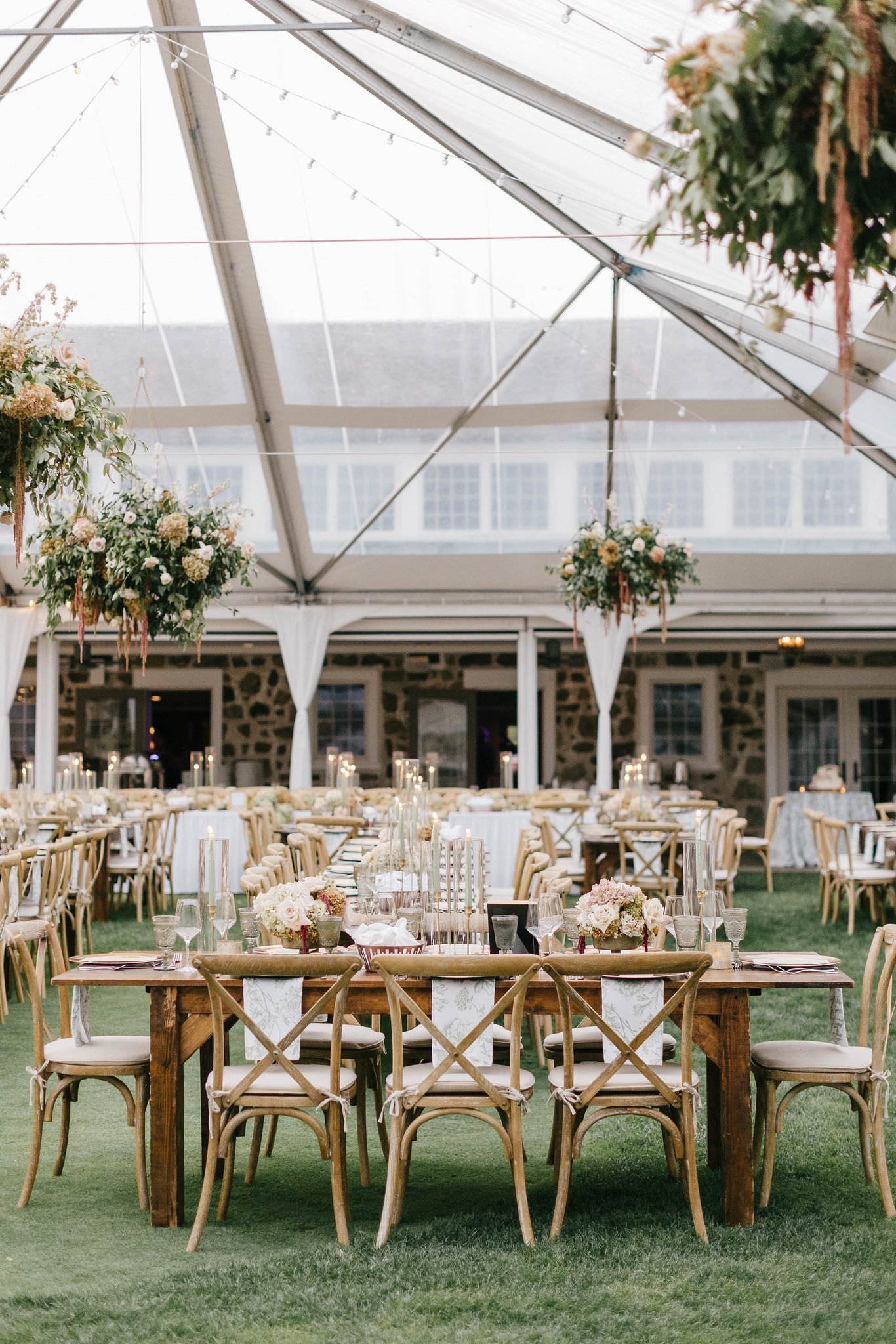 Cross Back Chair Rentals for Weddings | Barnes Farmhouse Tables